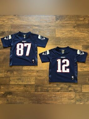 Tom Brady & Rob Gronkowski New England Patriots NFL Jersey Lot | Youth Large (7)